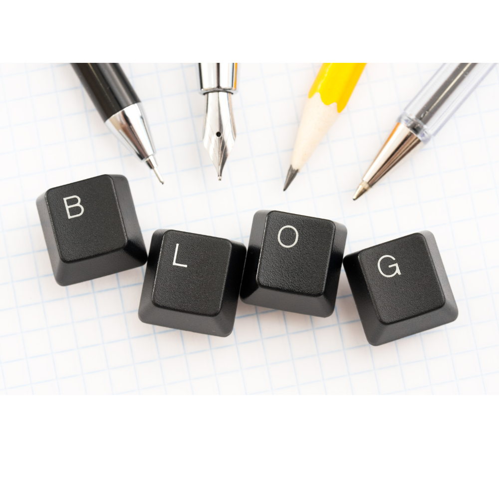 keyboard keys spelling out blog showing that blogs are an effective method of creating content for a law firm website